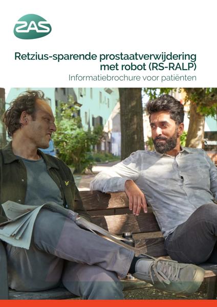 Cover page of the brochure Retzius-sparende prostaatverwijdering met robot (RS-RALP)