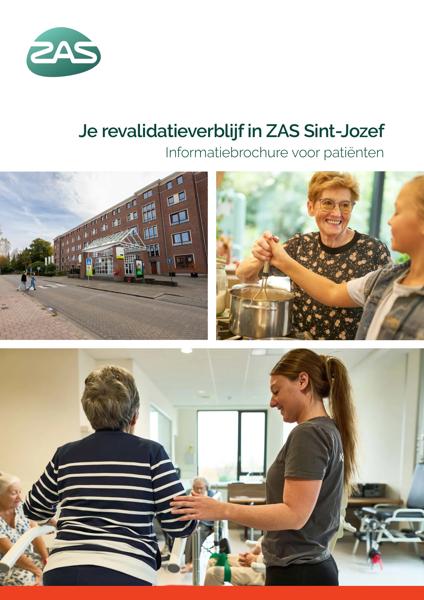 Cover page of the brochure Je revalidatieverblijf in ZAS Sint-Jozef