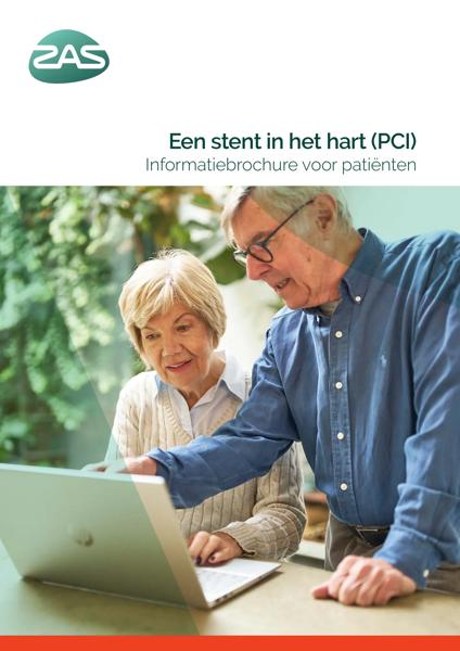 Cover page of the brochure Stent in het hart (PCI)