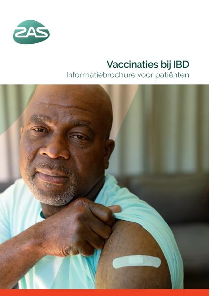 Cover page of the brochure Vaccinaties bij IBD