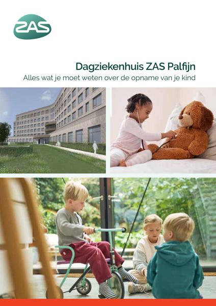 Cover page of the brochure Dagziekenhuis Pediatrie ZAS Palfijn