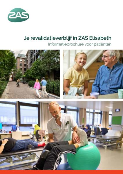 Cover page of the brochure Je revalidatieverblijf in ZAS Elisabeth