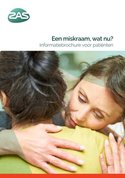 Cover page of the brochure Een miskraam, wat nu?