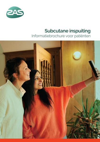 Cover page of the brochure Subcutane inspuiting