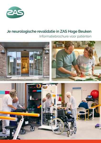 Cover page of the brochure Je neurologische revalidatie in ZAS Hoge Beuken