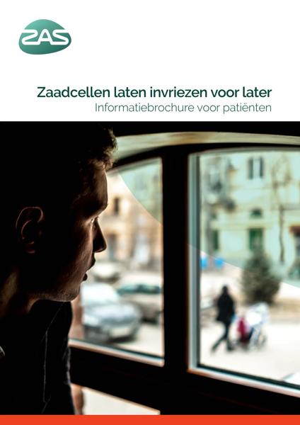 Cover page of the brochure Zaadcellen laten invriezen voor later