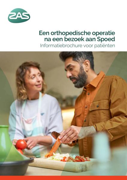 Cover page of the brochure Een orthopedische operatie na een bezoek aan Spoed