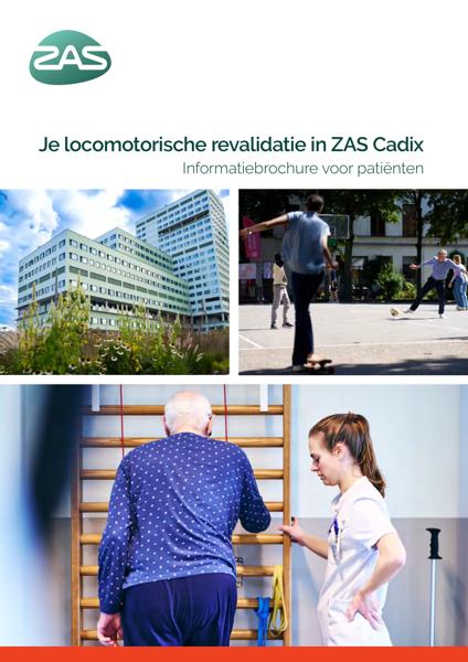 Cover page of the brochure Je locomotorische revalidatie in ZAS Cadix