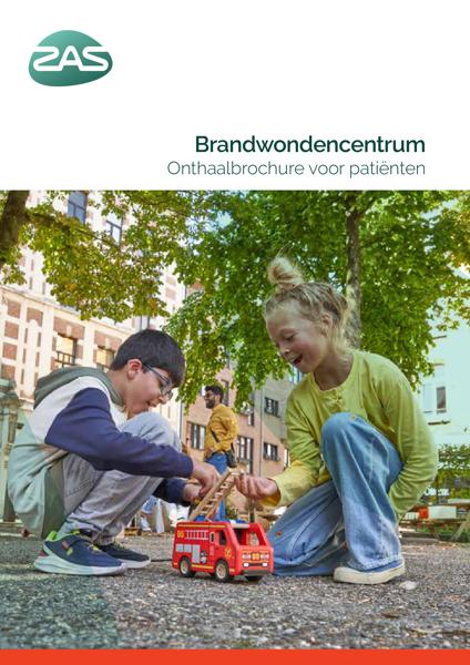 Cover page of the brochure Onthaalbrochure Brandwondencentrum