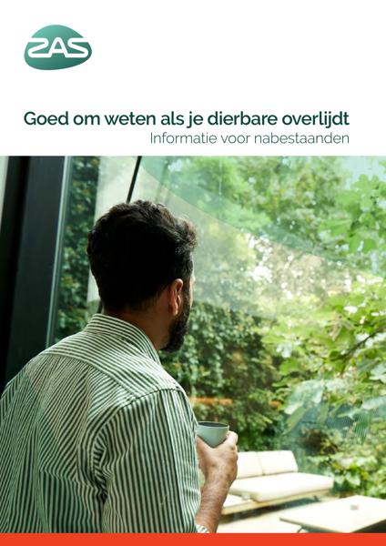 Cover page of the brochure Goed om weten als je dierbare overlijdt