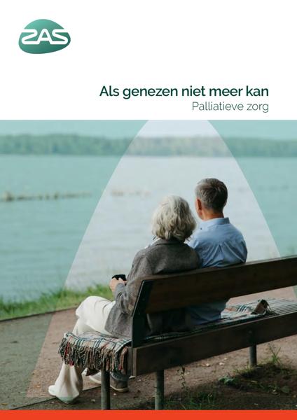 Cover page of the brochure Als genezen niet meer kan