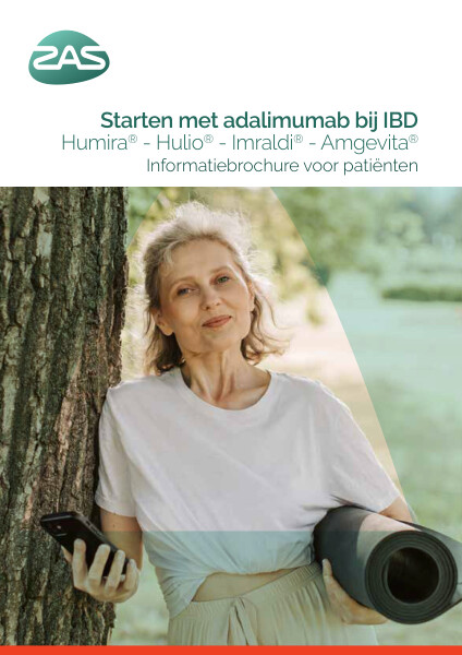 Cover page of the brochure Starten met adalimumab bij IBD