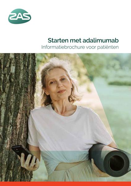 Cover page of the brochure Starten met adalimumab