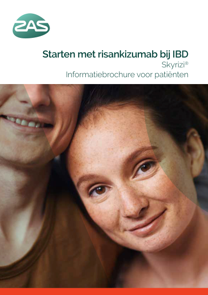 Cover page of the brochure Starten met risankizumab bij IBD 