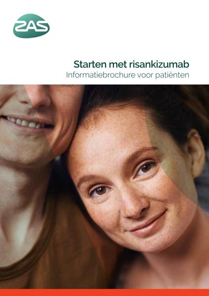 Cover page of the brochure Starten met risankizumab