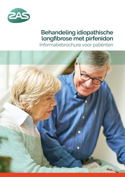 Cover page of the brochure Behandeling idiopathische longfibrose met pirfenidon