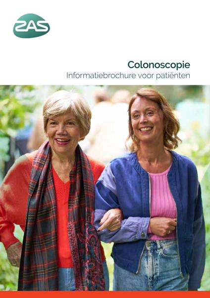 Cover page of the brochure Colonoscopie