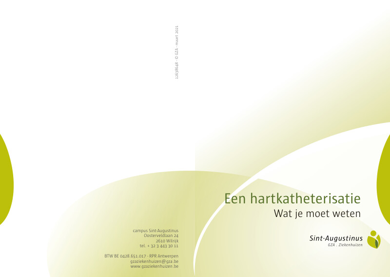 Cover page of the brochure Wat moet je weten over een hartkatheterisatie