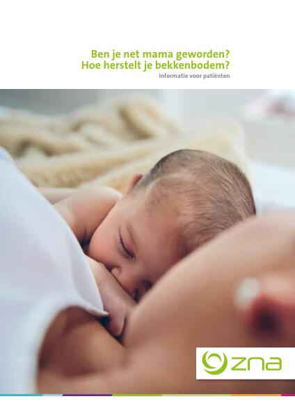 Cover page of the brochure Ben je net mama geworden? Hoe herstelt je bekkenbodem?