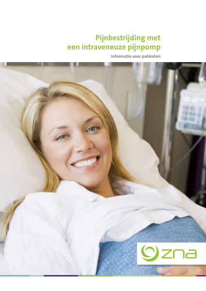 Cover page of the brochure Pijnbestrijding met een intraveneuze pijnpomp