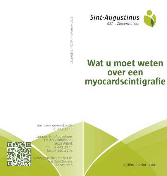 Cover page of the brochure Wat moet je weten over een myodardscintifragie