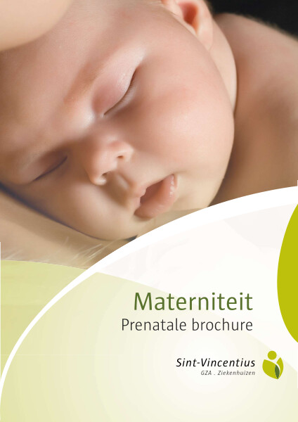 Cover page of the brochure ZAS Vincentius - Prenatale brochure