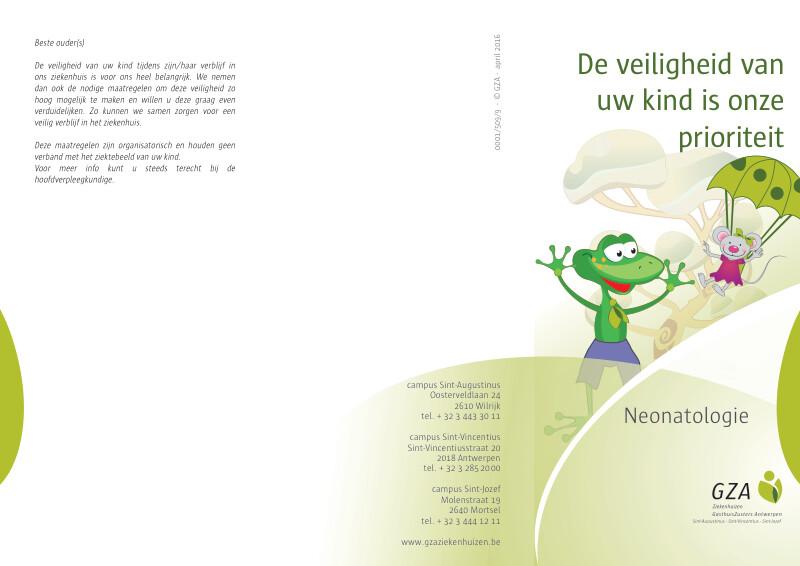 Cover page of the brochure De veiligheid van jouw kind is onze prioriteit