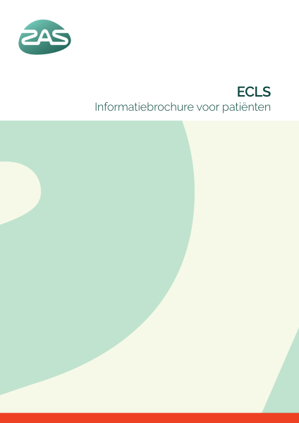 Cover page of the brochure ECLS - Intensieve zorg