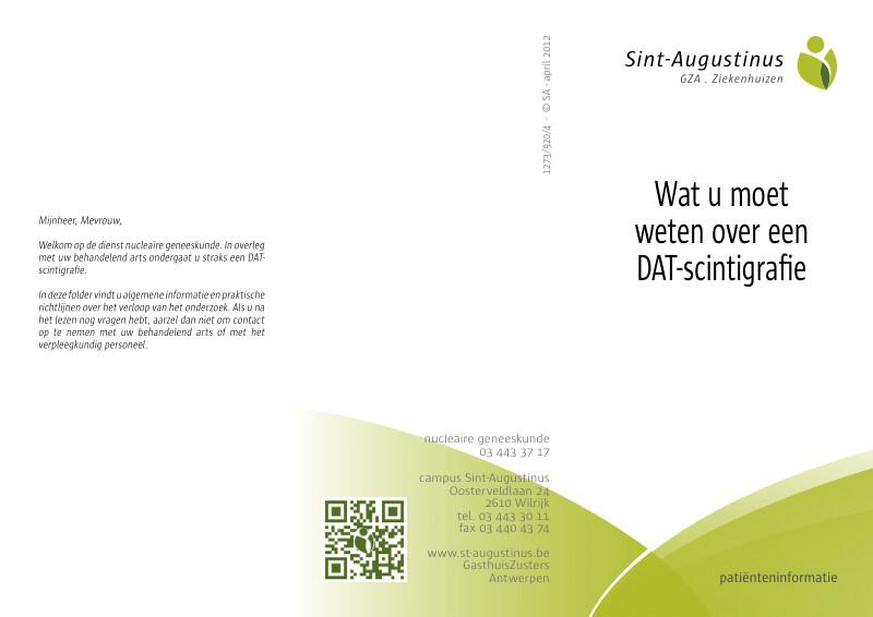 Cover page of the brochure Wat moet je weten over een DAT-scintigrafie?