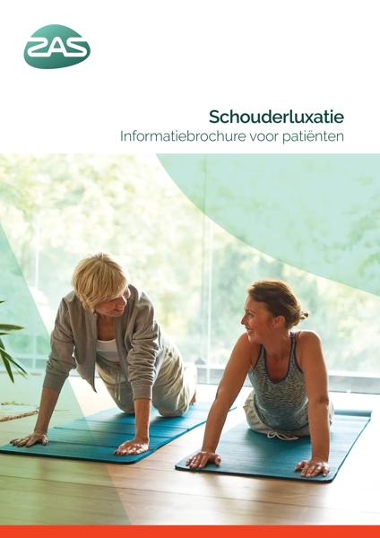 Cover page of the brochure Schouderluxatie