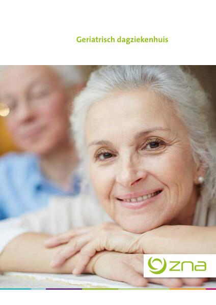 Cover page of the brochure Geriatrisch dagziekenhuis
