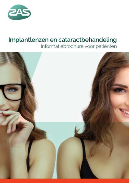 Cover page of the brochure Implantlenzen en cataractbehandeling