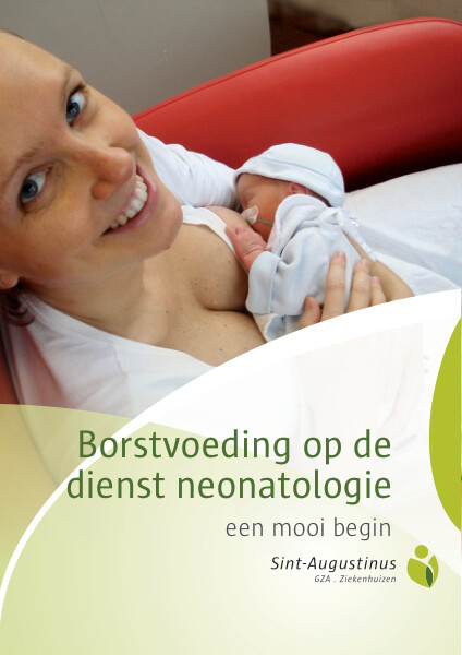 Cover page of the brochure Borstvoeding op de dienst neonatologie