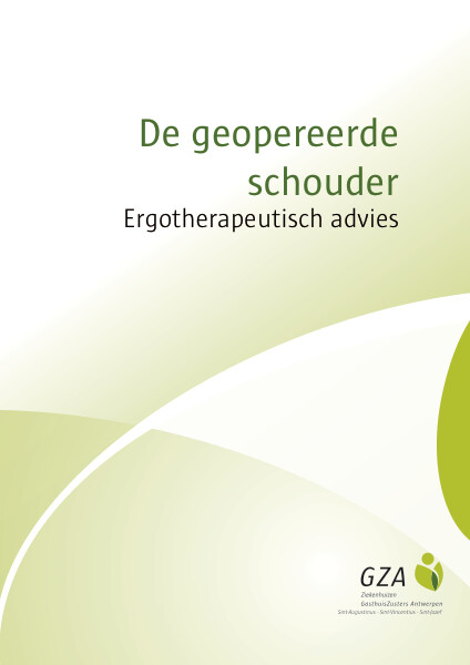 Cover page of the brochure De geopereerde schouder