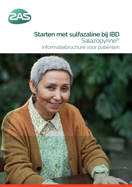 Cover page of the brochure Starten met sulfazaline bij IBD