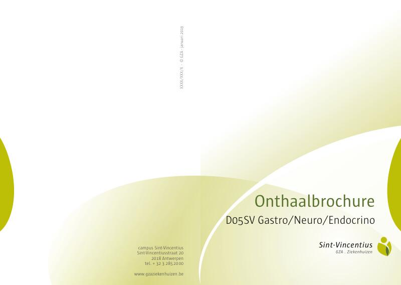 Cover page of the brochure Onthaalbrochure D05SV Gastro/Neuro/Endocrino