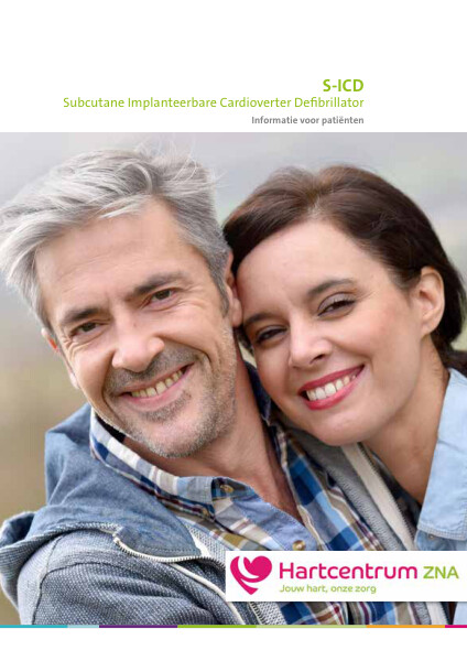 Cover page of the brochure S-ICD Subcutane implanteerbare cardioverter defibrillator