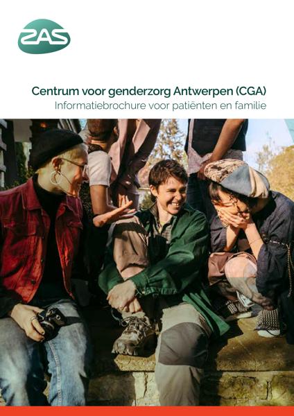 Cover page of the brochure Centrum voor Genderzorg Antwerpen (CGA)