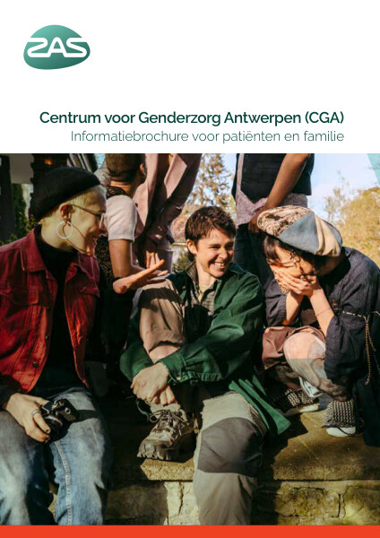 Cover page of the brochure Centrum voor Genderzorg Antwerpen (CGA)