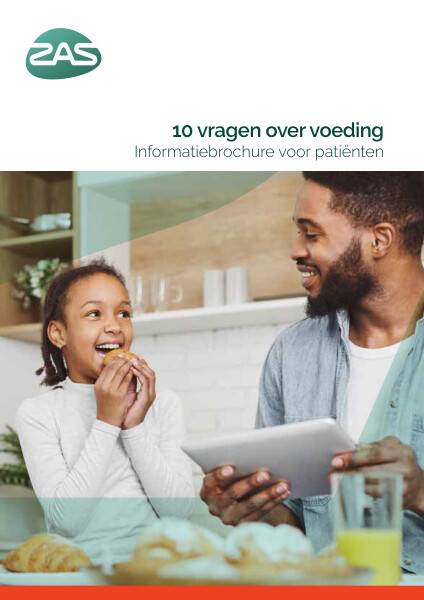 Cover page of the brochure 10 vragen over voeding