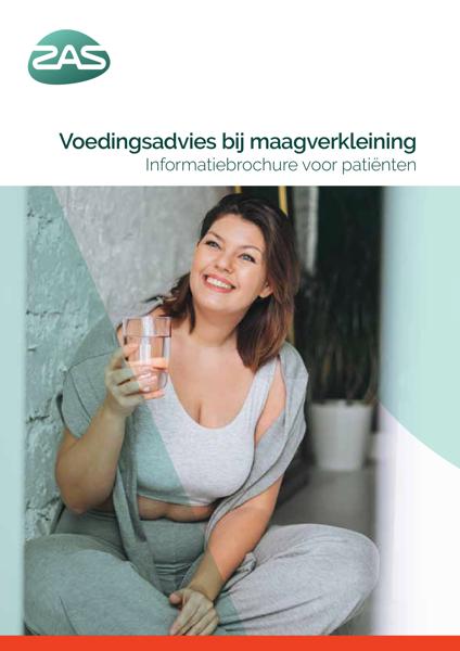 Cover page of the brochure Voedingsadvies bij maagverkleining