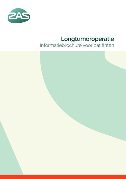 Cover page of the brochure Longtumoroperatie