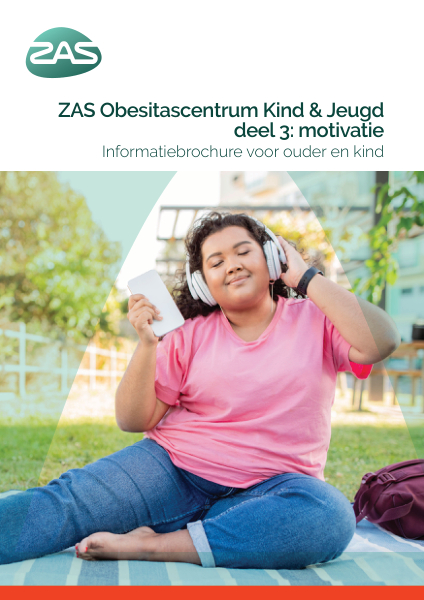 Cover page of the brochure Obesitascentrum Kind & Jeugd: Oudergids deel 3: motivatie