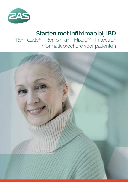 Cover page of the brochure Starten met infliximab bij IBD