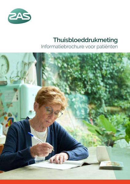 Cover page of the brochure Thuisbloeddrukmeting