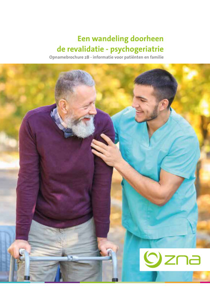 Cover page of the brochure Een wandeling doorheen de revalidatie-psychogeriatrie