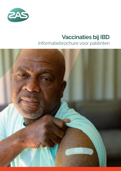 Cover page of the brochure Vaccinaties bij IBD