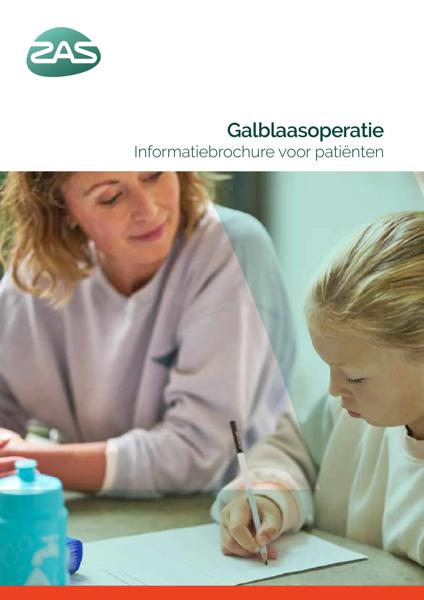 Cover page of the brochure Cholecystectomie (Galblaasoperatie)