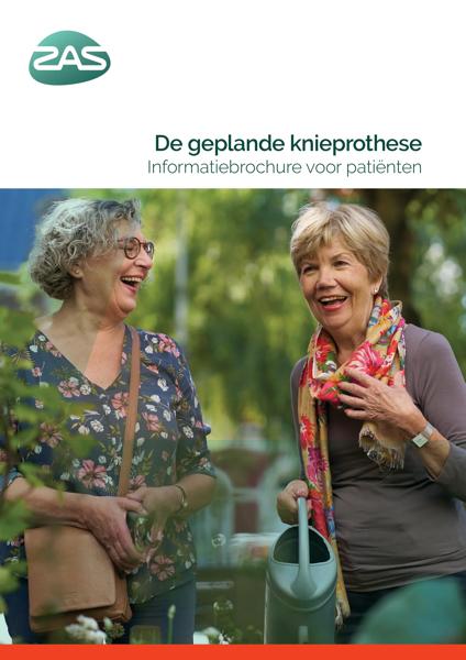 Cover page of the brochure De geplande knieprothese