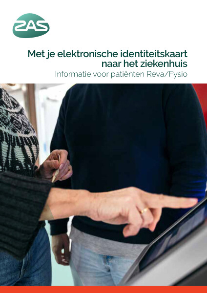 Cover page of the brochure Met je elektronische identiteitskaart naar het ziekenhuis